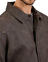 Wrangler Chamarra casual para Hombre en Piel Sintética color Café Oscuro.